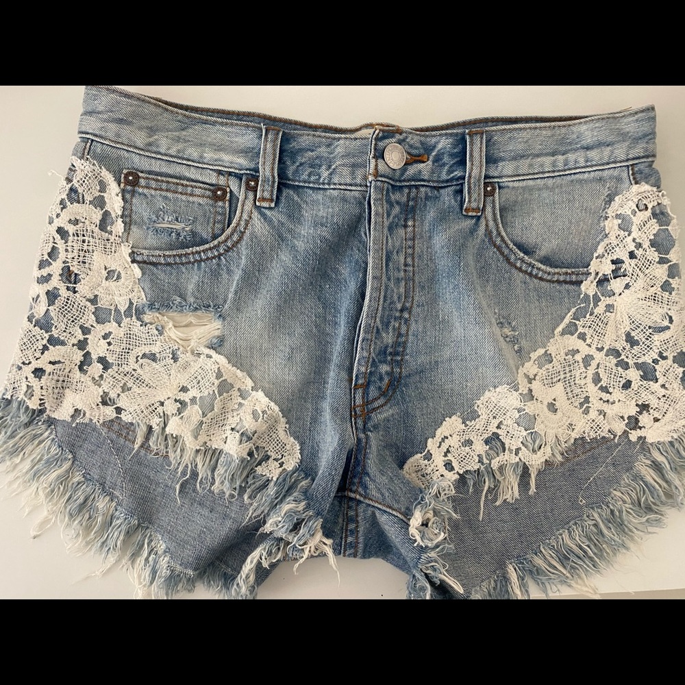 We the Free High Waisted Denim shorts